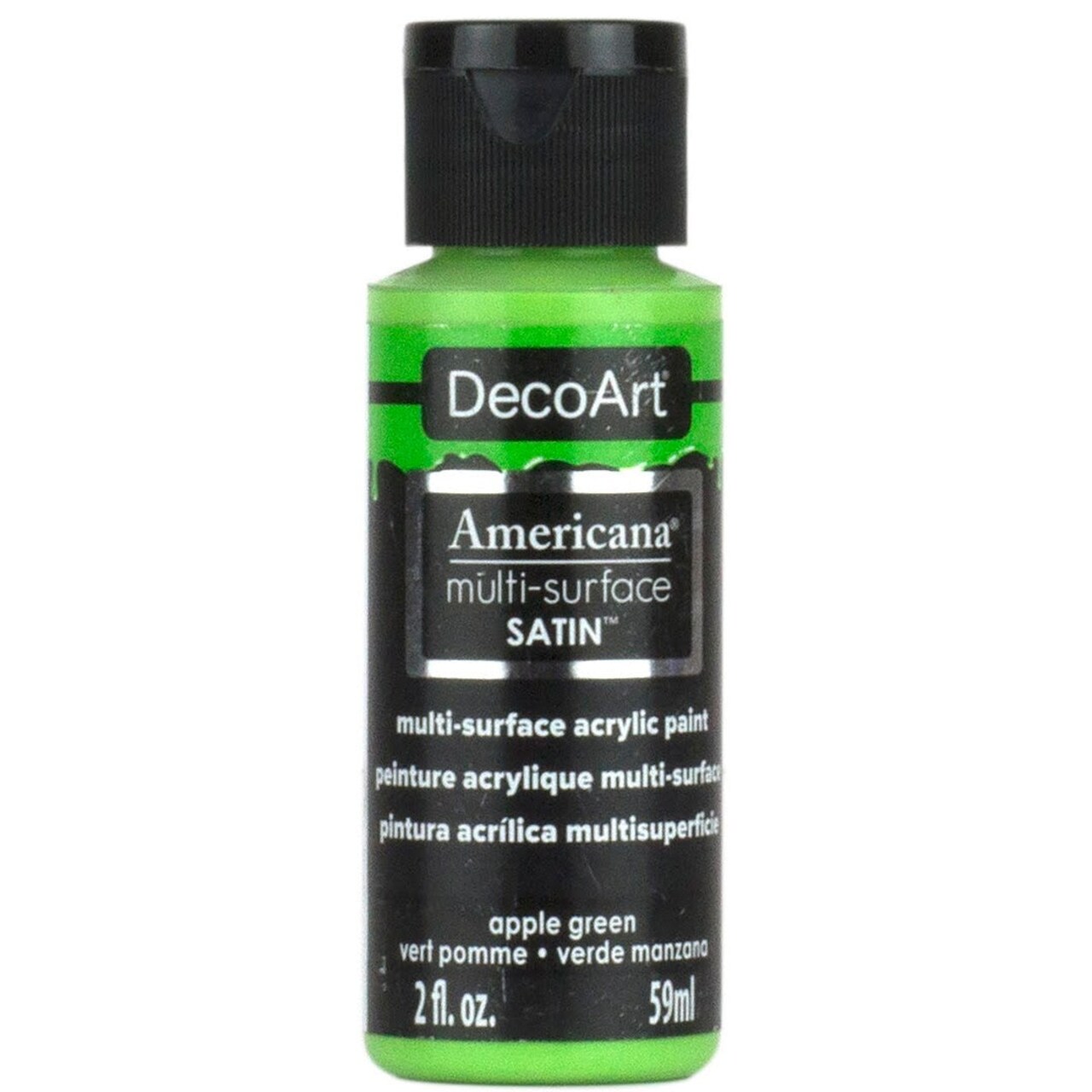 Americana Premium Multi-Surface Satin Finish Acrylics 2oz -for Wood, Metal, Glass, Ceramics, Fabric, Paper, Terra Cotta, Most Plastics and More